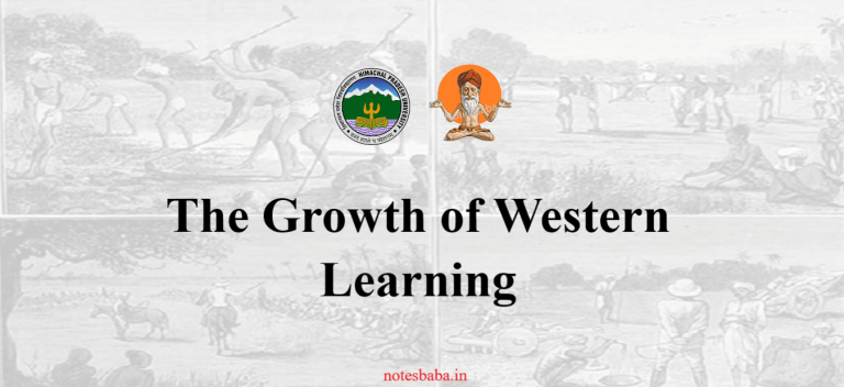 Growth of Western Learning