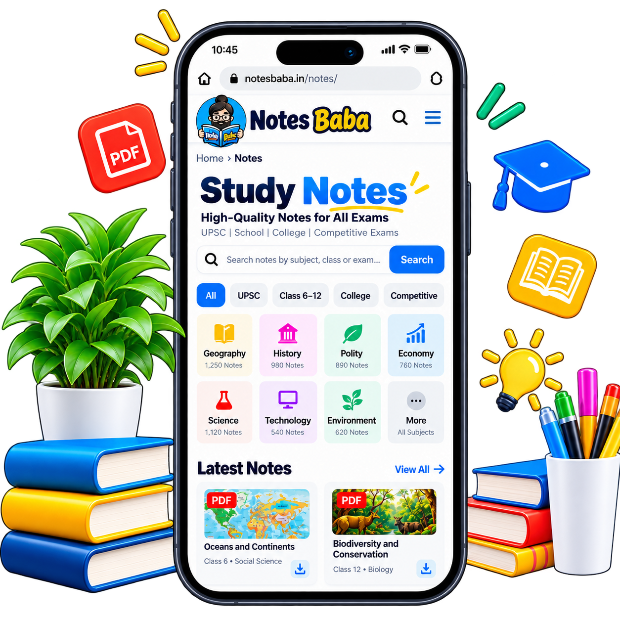 Notes Baba notes page on a phone